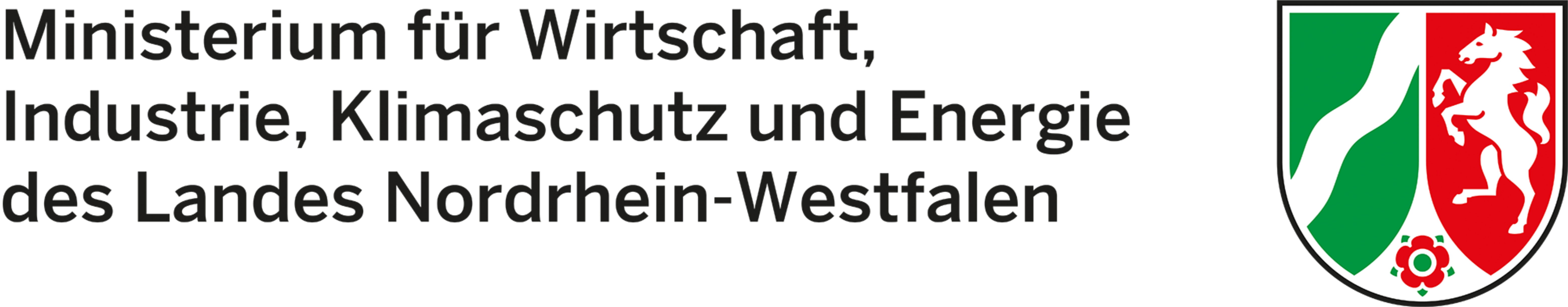 Logo - Ministerium für Wirtschaft, Industrie, Klimaschutz und Energie des Landes Nordrhein-Westfalen
